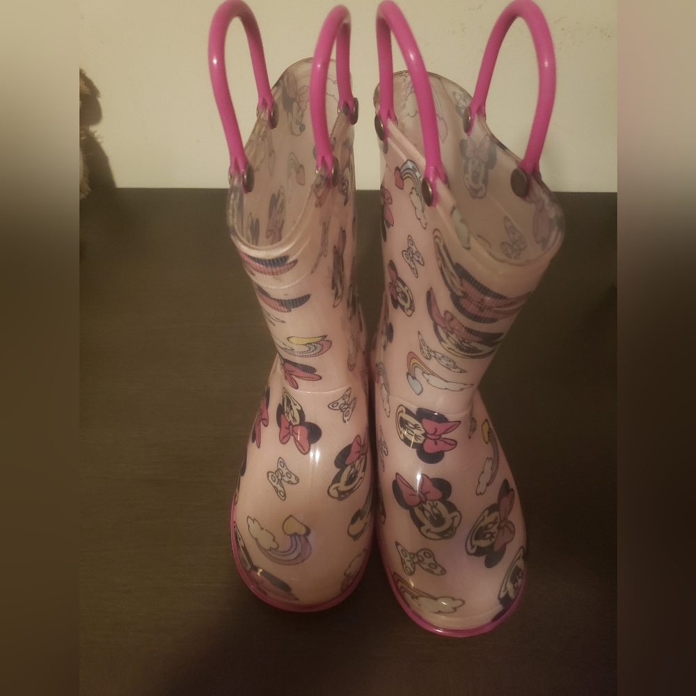 Pink Minnie Mouse Rain Boots